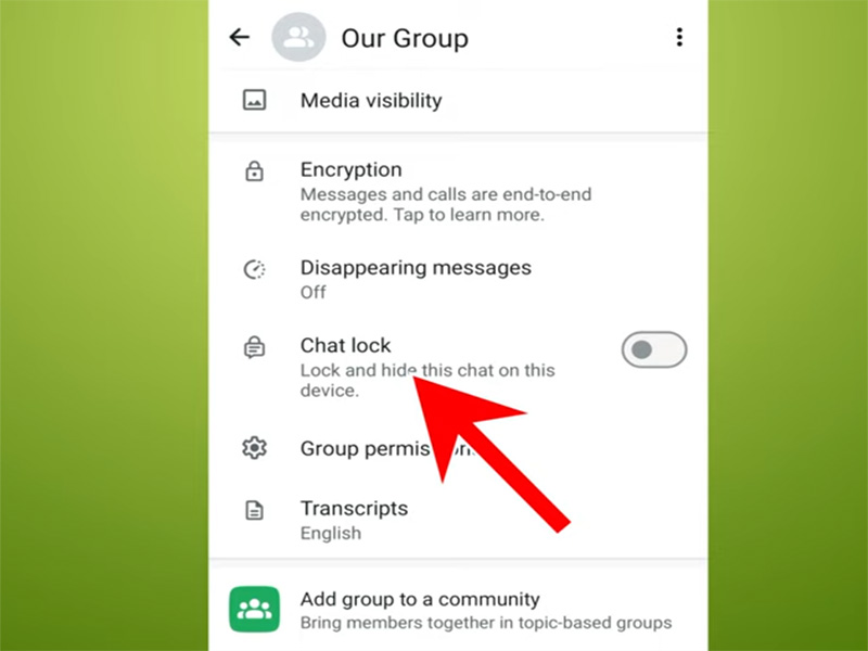 How to Lock WhatsApp Group