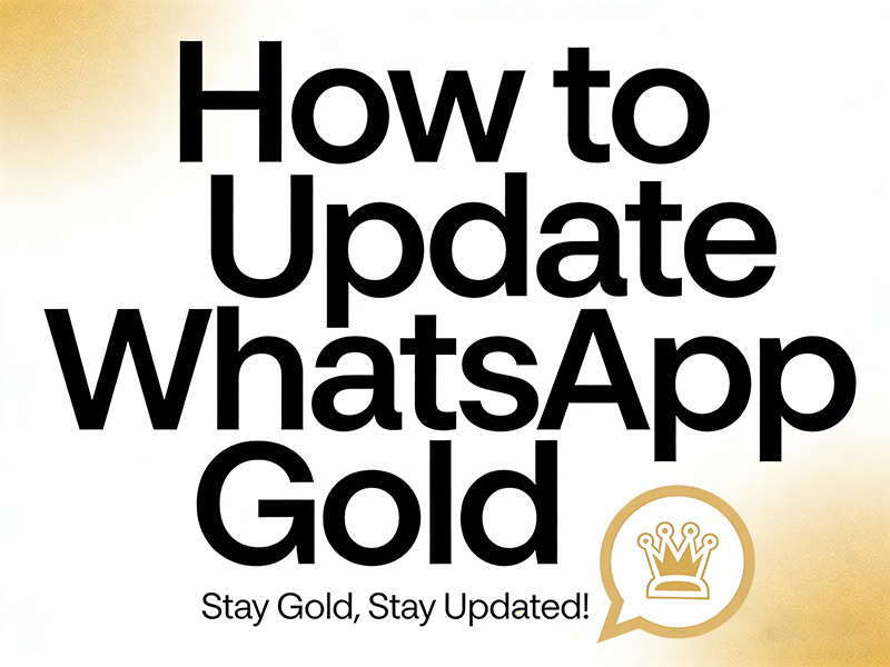 How Can I Update My WhatsApp Gold?