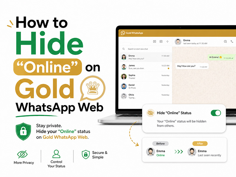 How to Hide “Online” on Gold WhatsApp Web
