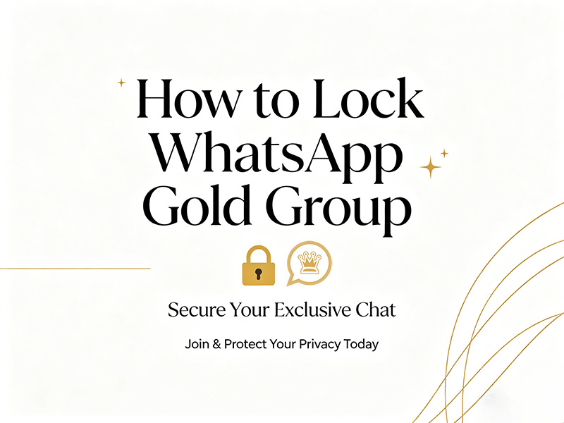 How to Lock WhatsApp Gold Group