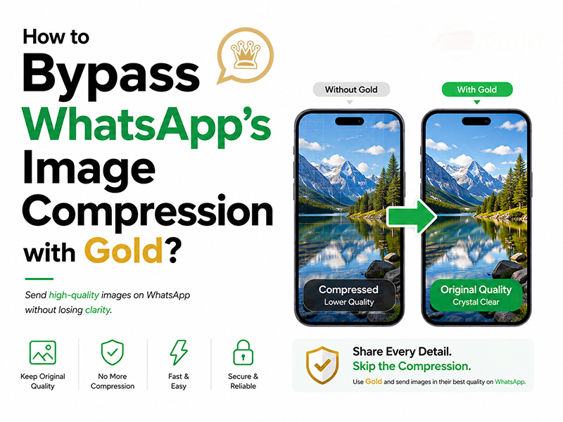How to Bypass WhatsApp's Image Compression with Gold?