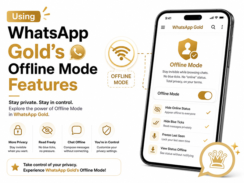 Using WhatsApp Gold's Offline Mode Features