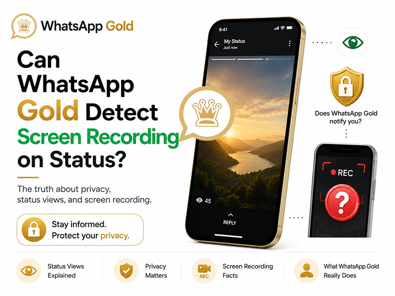Can WhatsApp Gold Detect Screen Recording on Status