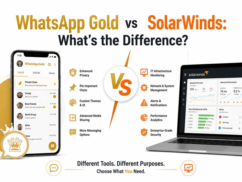 WhatsApp Gold vs SolarWinds: What's the Difference