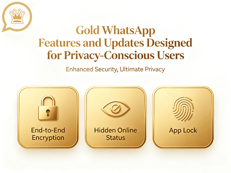 Gold WhatsApp Features and Updates Designed for Privacy-Conscious Users