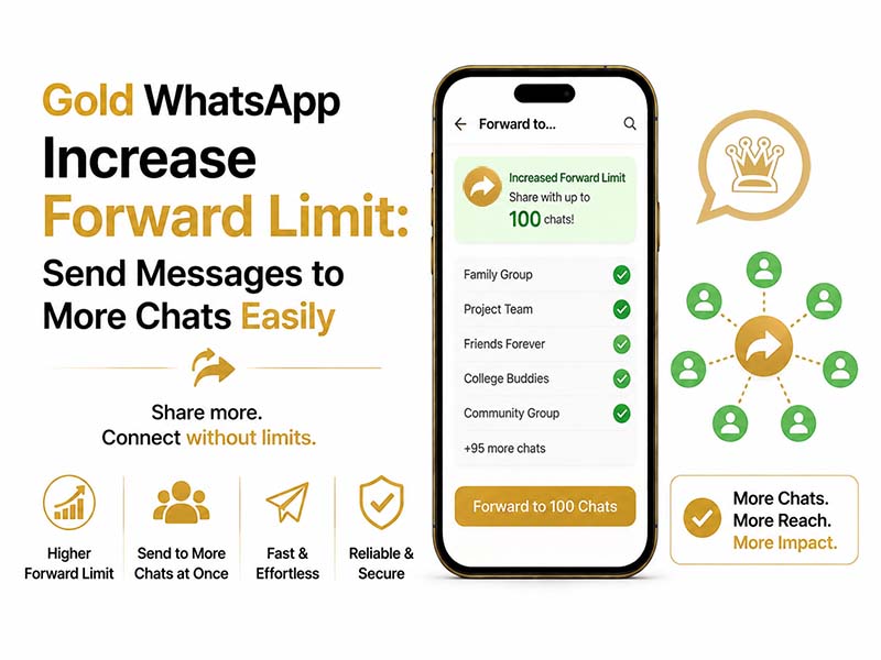 Gold WhatsApp Increase Forward Limit: Send Messages to More Chats Easily