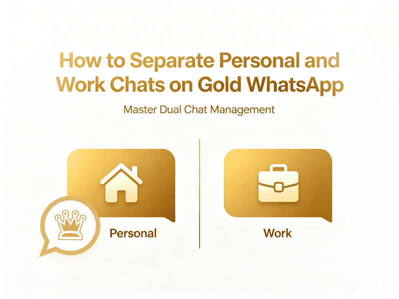 How to Separate Personal and Work Chats on Gold WhatsApp