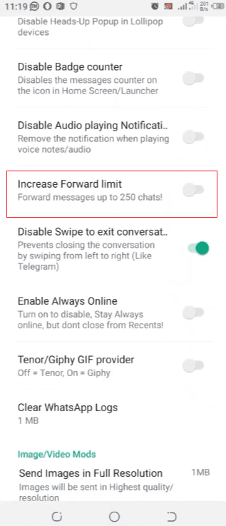 Gold WhatsApp Increase Forward Limit: Send Messages to More Chats Easily